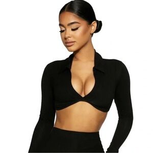 SOLD‼️naked wardrobe black top